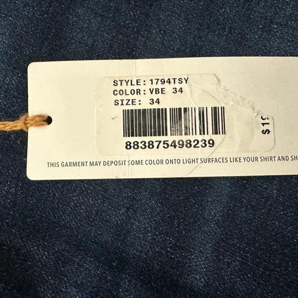 AG Everett Slim Straight Jeans Men's 34x34 Dark Wash Indigo NWT
